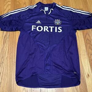 Football FC Anderlecht R.S.C. Away 2004/2005 Adidas Jersey Purple Mens Size S